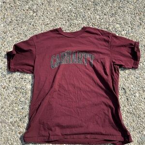 Mens size large carhartt maroon graphic tee